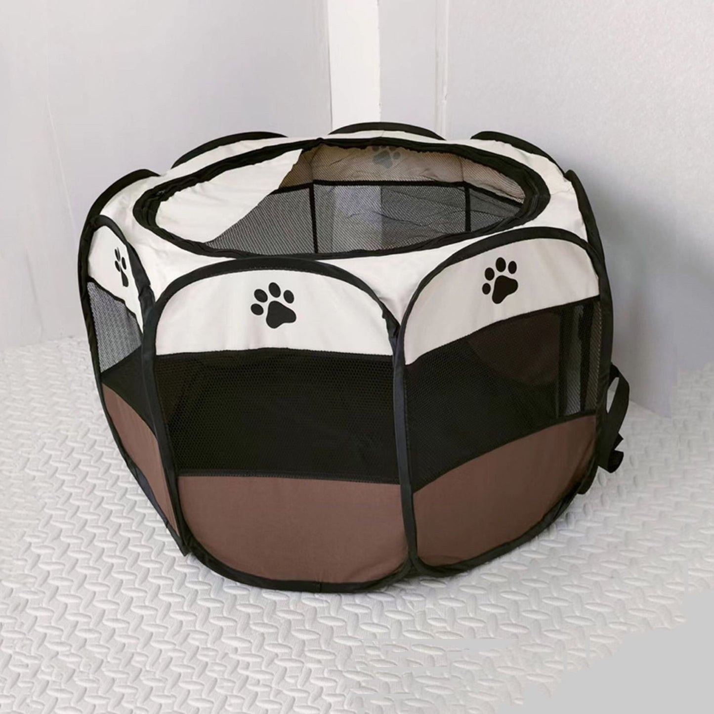 Nueva perrera para gatos, perrera para perros, jaula para mascotas octogonal desmontable y lavable, carpa impermeable de tela Oxford para perros, cerca octogonal