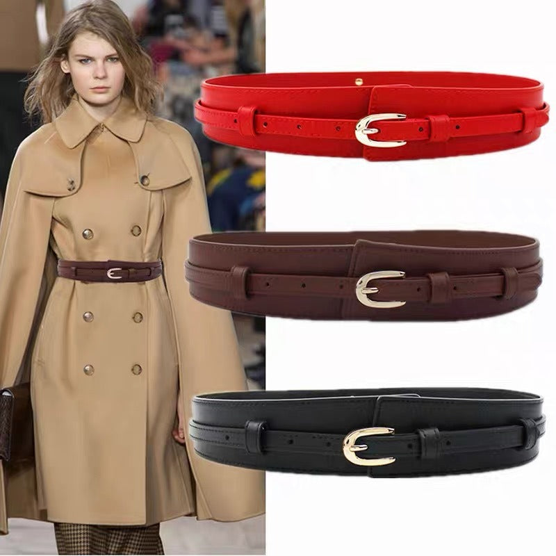 Suit Waist Cover Women's Decorative Sweater Fashion Dress Big Waist Wrap Coat Girdle Wide Belt