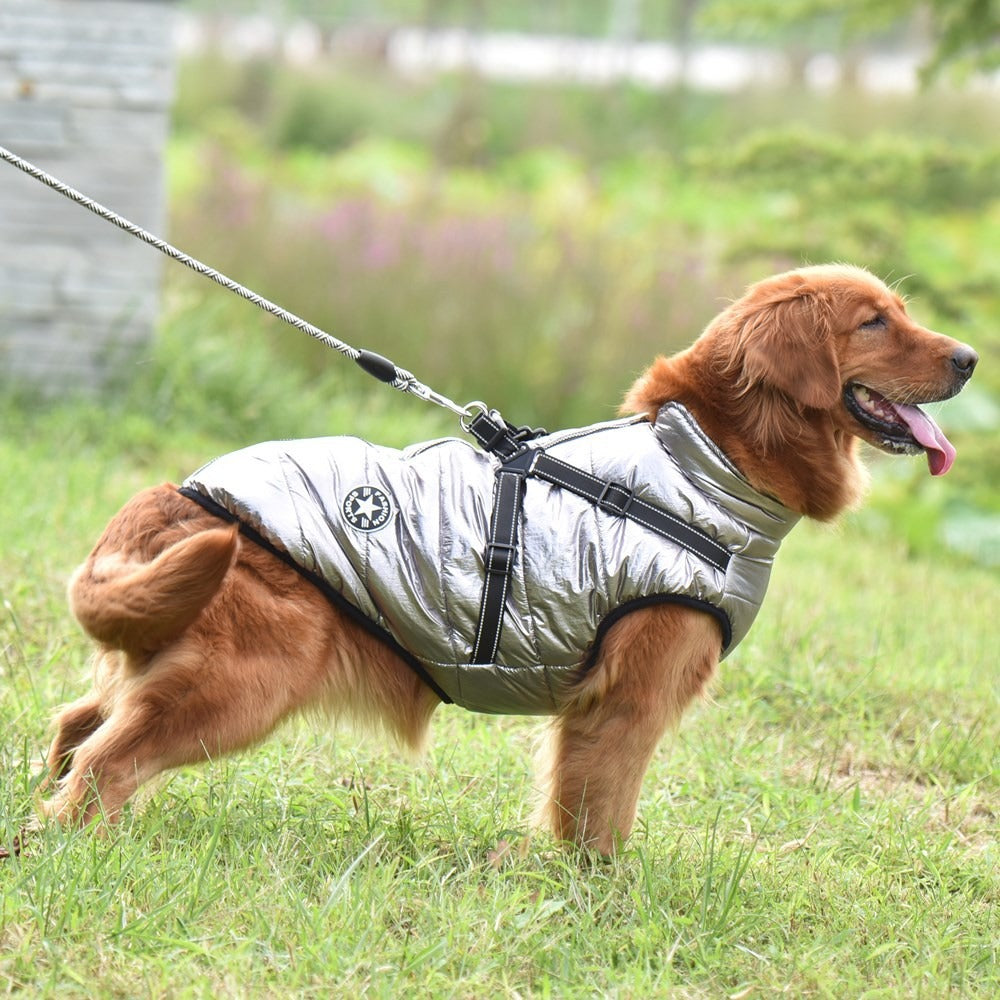 Ropa nueva para mascotas de otoño e invierno, ropa navideña para perros grandes, ropa de algodón gruesa y cálida para perros, ropa para mascotas