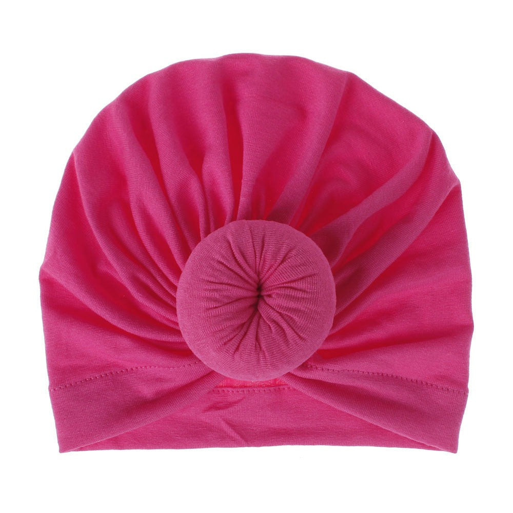 Gorro de bebé de punto con forma de donut de rayón, gorro de tela, gorro para niños, jersey para bebé