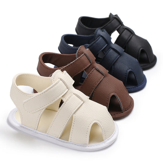 Zapatos de bebé Verano Bebé Niño 0-1 Años Sandalias de color sólido Zapatos para niños pequeños