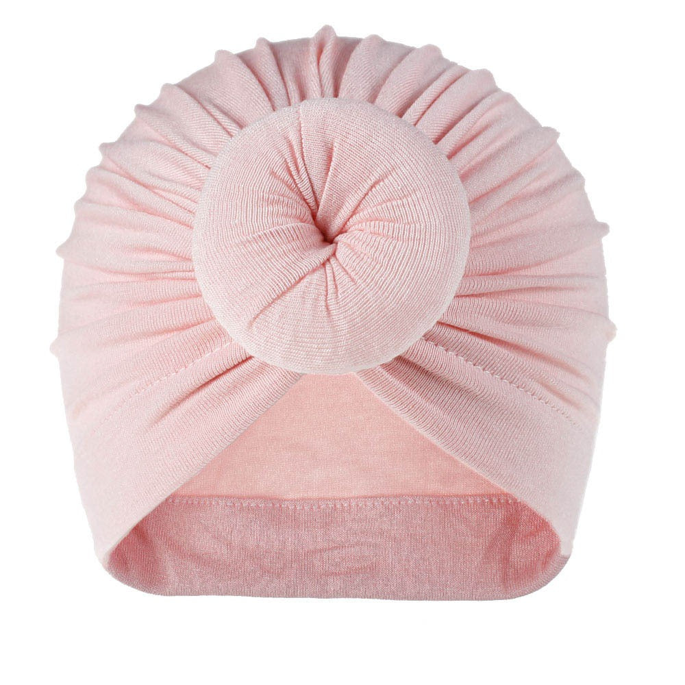 Gorro de bebé de punto con forma de donut de rayón, gorro de tela, gorro para niños, jersey para bebé