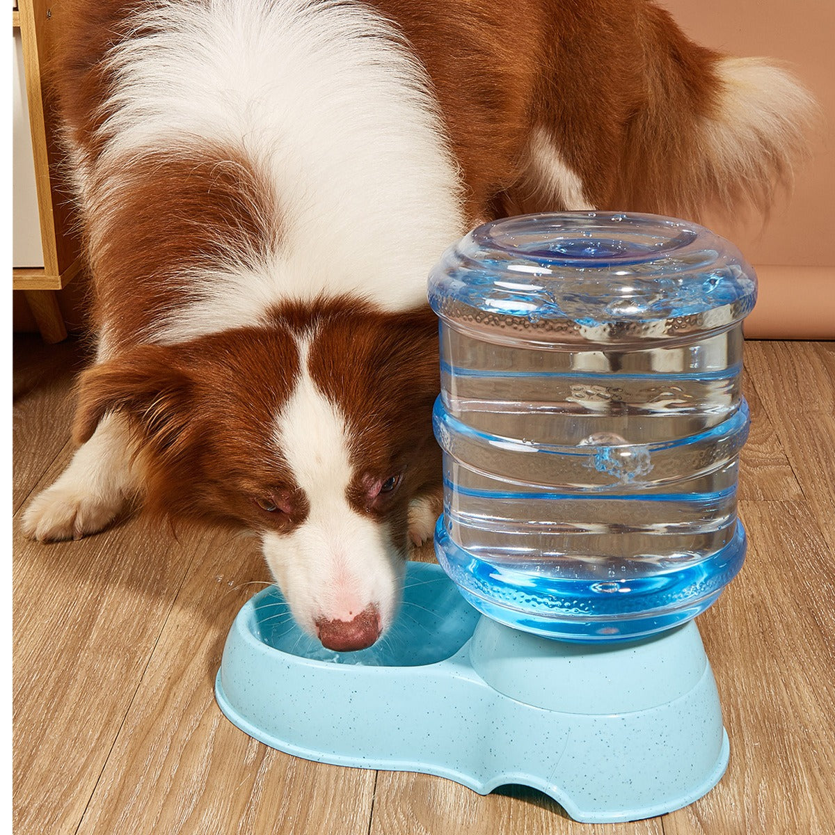 Alimentador de agua Botella grande para beber para perros Almacenamiento automático de agua Comida visible Alimentador de agua de gran capacidad