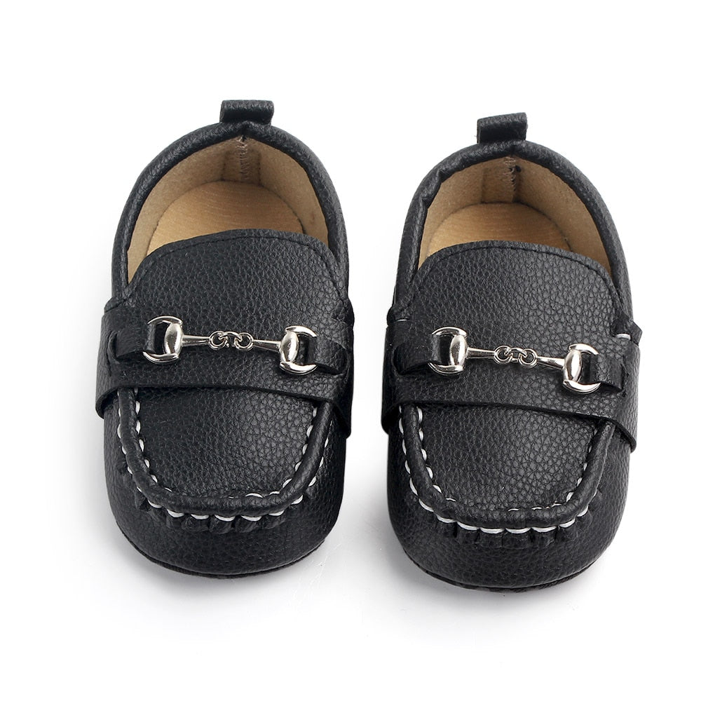 Zapatos de cuero para bebé niño, zapatillas para bebé, zapatos para recién nacidos, primeros pasos, calzado de suela blanda para bebés de 0 a 1 año 