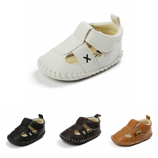 Summer Boy And Girl Baby 0-1 Years Old Half-Soled Hollow Baotou Anti-Kick Anti-Skid Baby Shoes Toddler Shoes