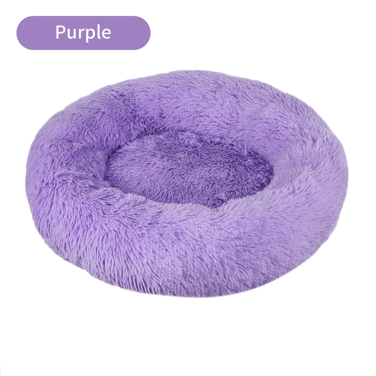 Long Plush Round Pet House Dog Bed Winter Cat Mat Pet Mattress Pet Supplies