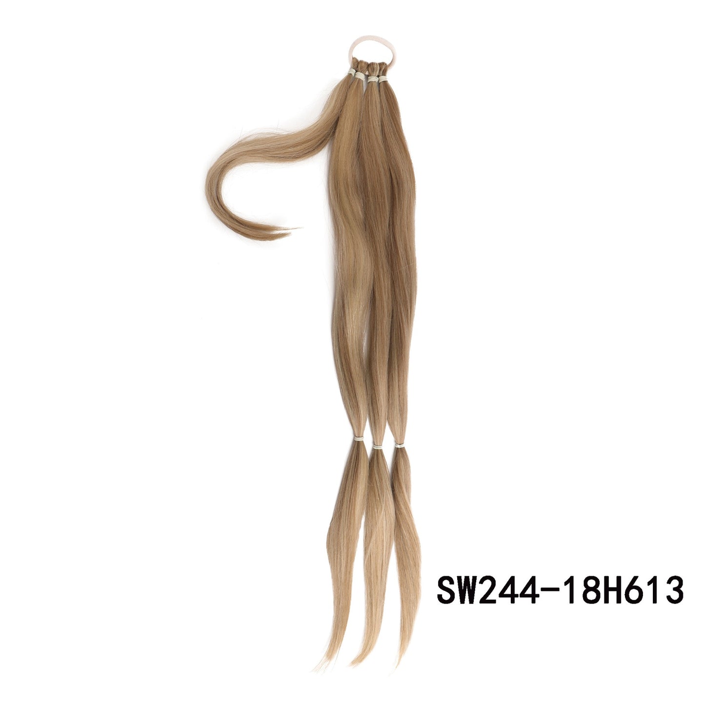 Peluca de fibra química de nueva moda con trenza falsa, extensiones de cabello trenzado largo para mujer, extensiones de cabello tipo banda para el cabello, peluca trenzada, cola de caballo