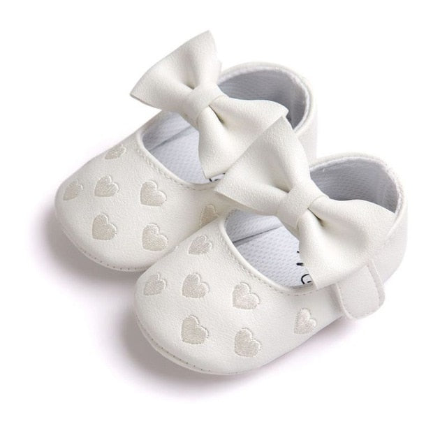 Baby PU Leather Baby Boy/Girl Moccasins Moccs Shoes Bow Fringe Soft Soled Non-slip Footwear Crib Shoes