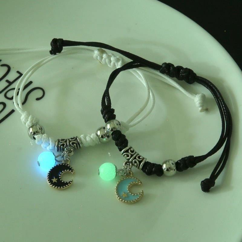 Pulsera luminosa para chicas, estudiantes, dos amigas, pulsera luminosa de moda coreana para parejas