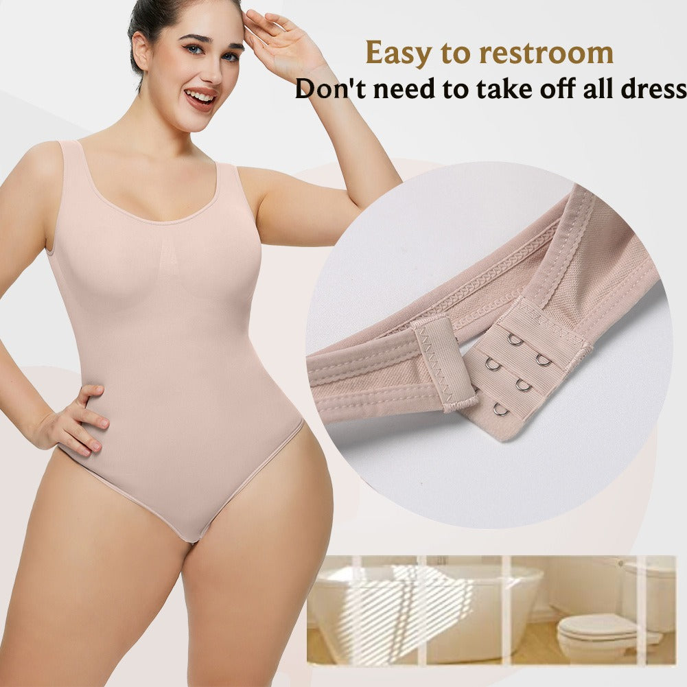 Grande Body senza cuciture Corsetto stretto da donna Body elástico dividido ajustado Body ajustado