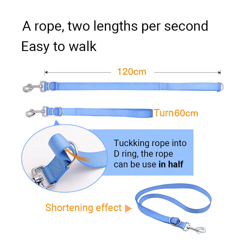 Pet Supplies Original Rope Flat Rope Walking Dog Medium And Large Dogs Small Dogs Light Big Dog Traction Leash