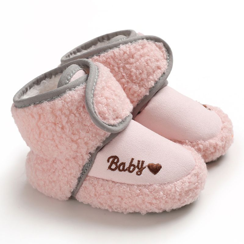 Zapatos de algodón para bebés, cálidos y para primeros pasos en invierno, bonitos zapatos para bebés, niños y niñas, zapatos de suela suave para interiores de 0 a 18 meses