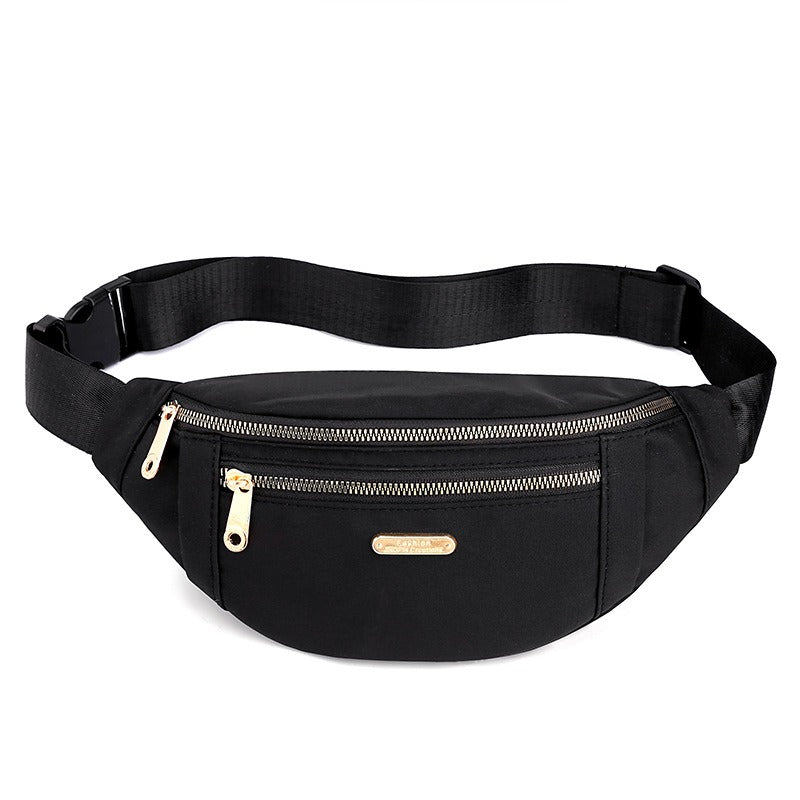 New Women's Versatile Crossbody Bag South Korean Casual Oxford Cloth Shoulder Bag Multi Layer Change Mobile Phone Waist Bag