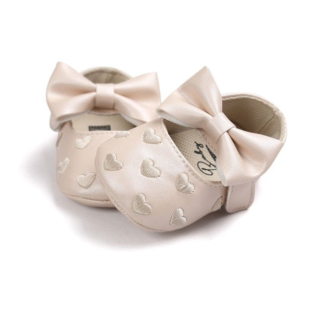 Baby PU Leather Baby Boy/Girl Moccasins Moccs Shoes Bow Fringe Soft Soled Non-slip Footwear Crib Shoes