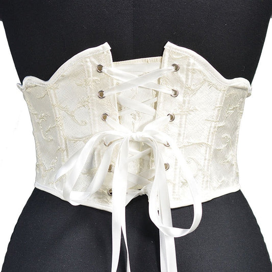 Short 4 Button Embossed Antler With Waist Seal and Fishbone Shaped Waist Clip Worn On Both Sides