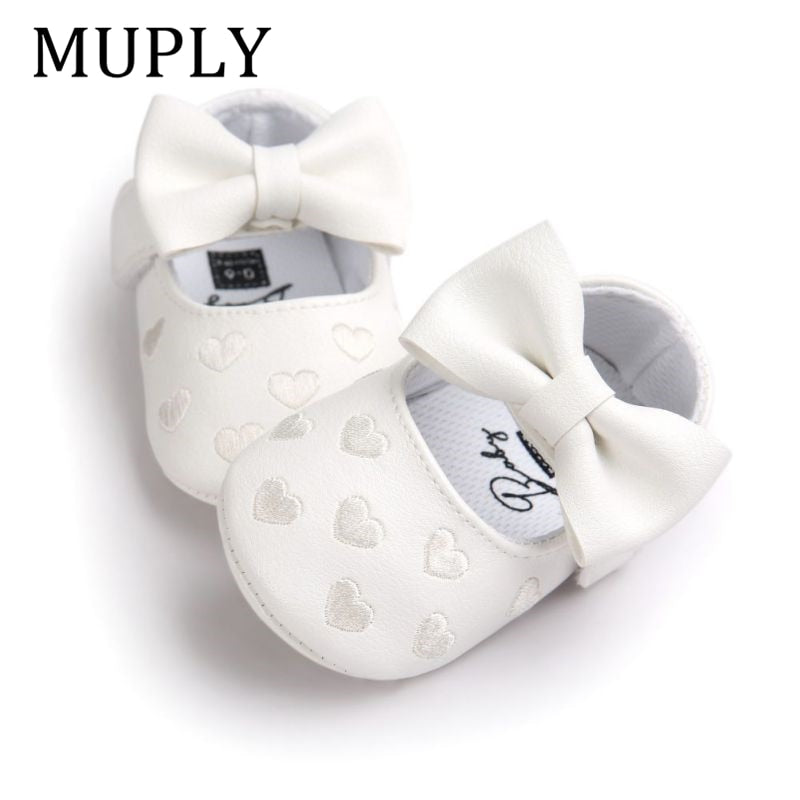 Baby PU Leather Baby Boy/Girl Moccasins Moccs Shoes Bow Fringe Soft Soled Non-slip Footwear Crib Shoes