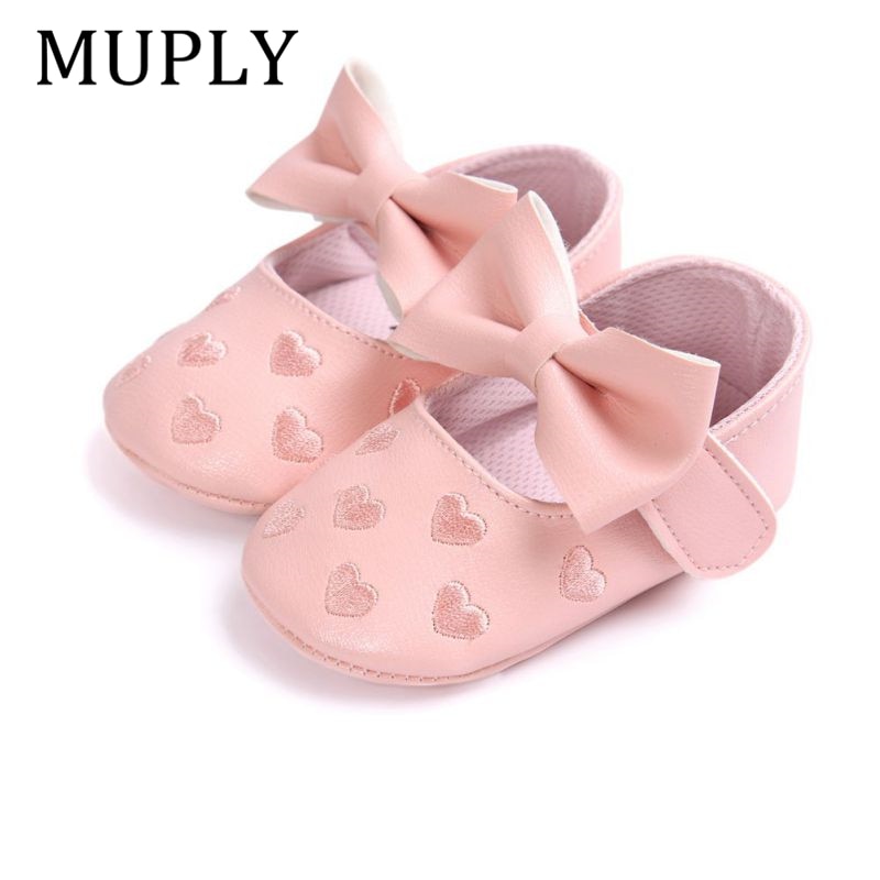 Baby PU Leather Baby Boy/Girl Moccasins Moccs Shoes Bow Fringe Soft Soled Non-slip Footwear Crib Shoes