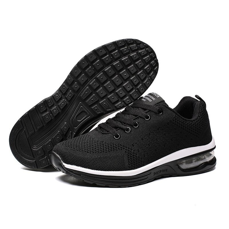 Zapatillas de running para hombre, ligeras y transpirables, zapatillas deportivas planas para mujer, zapatillas deportivas con amortiguación de aire, zapatillas deportivas para gimnasio para parejas 