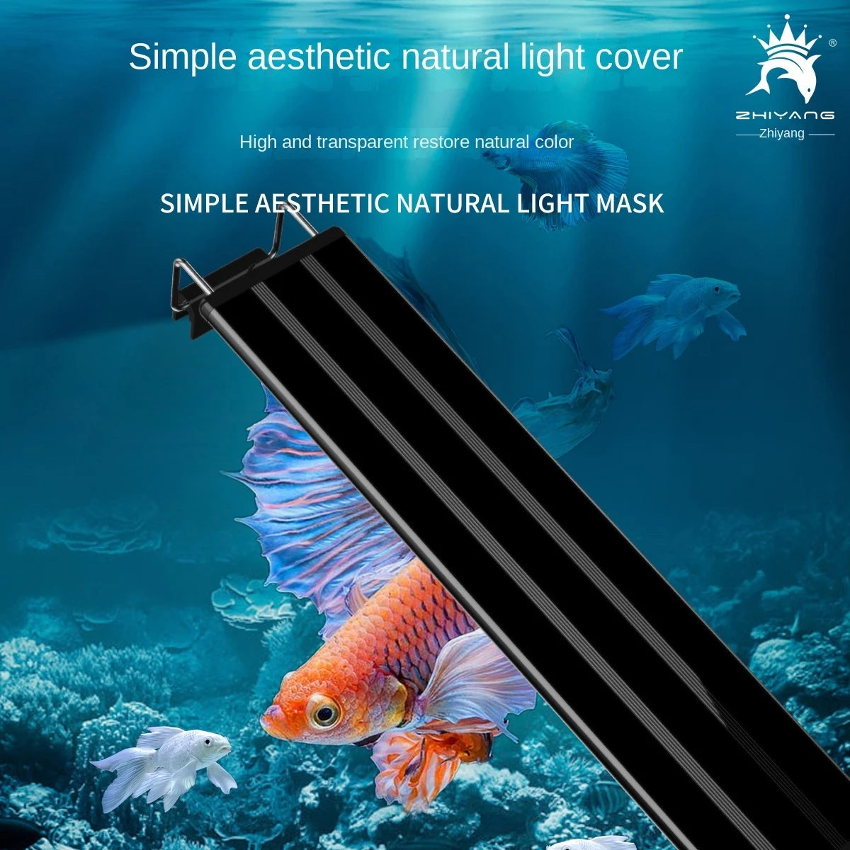 Fish tank light LED light stand grass tank red green blue light aquarium lighting four rows of color changeable lights