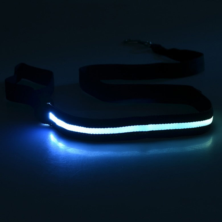 LED Light-Emitting Dog Leash Tractor Pet Belt / Light-Emitting Rope / USB Flashing Light Traction Rope Dog Leash