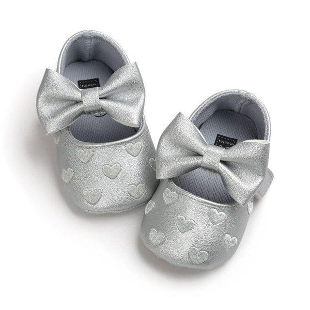 Baby PU Leather Baby Boy/Girl Moccasins Moccs Shoes Bow Fringe Soft Soled Non-slip Footwear Crib Shoes