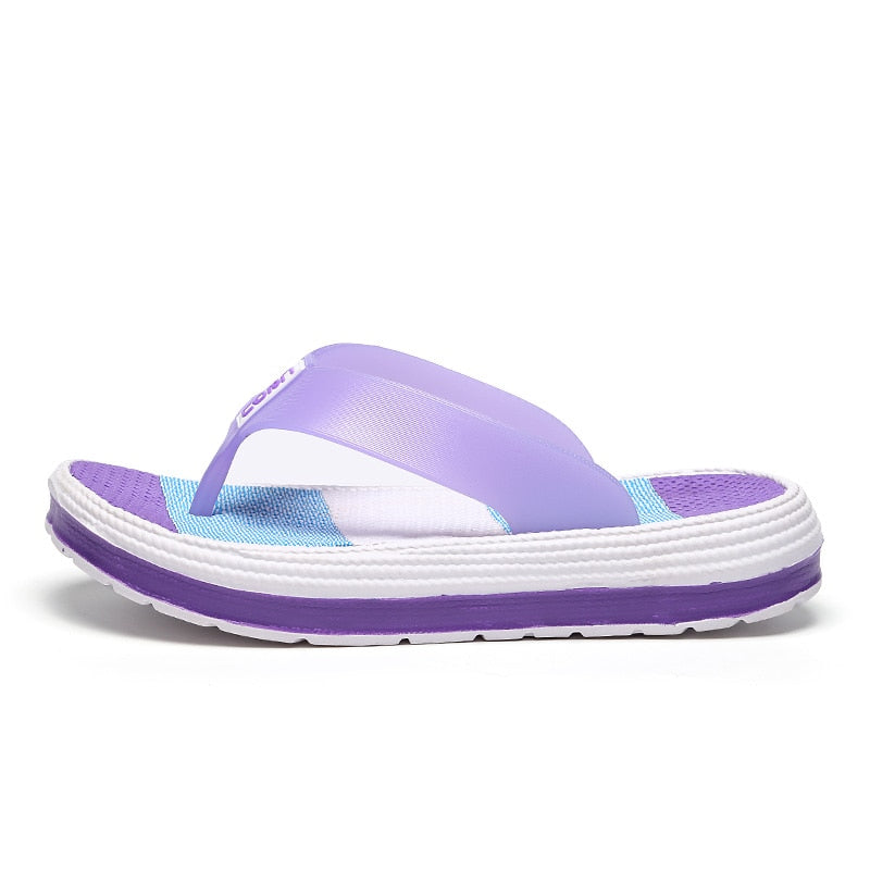 Zapatillas de verano para mujer, chanclas casuales de masaje duraderas, sandalias de playa, zapatos de cuña para mujer, zapatillas de habitación a rayas para mujer 