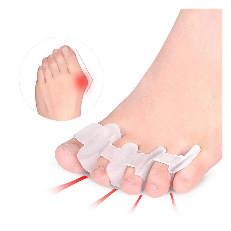 Thumb Valgus Corrector, Toe Separator, Adult Toe Splitter, Large Foot Bone Shock Absorption and Pressure Relief