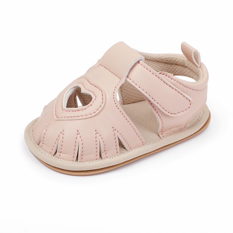 Newborn Summer Sandals Rubber Sole Breathable Shoes Princess Shoes Toddler Shoes Baby