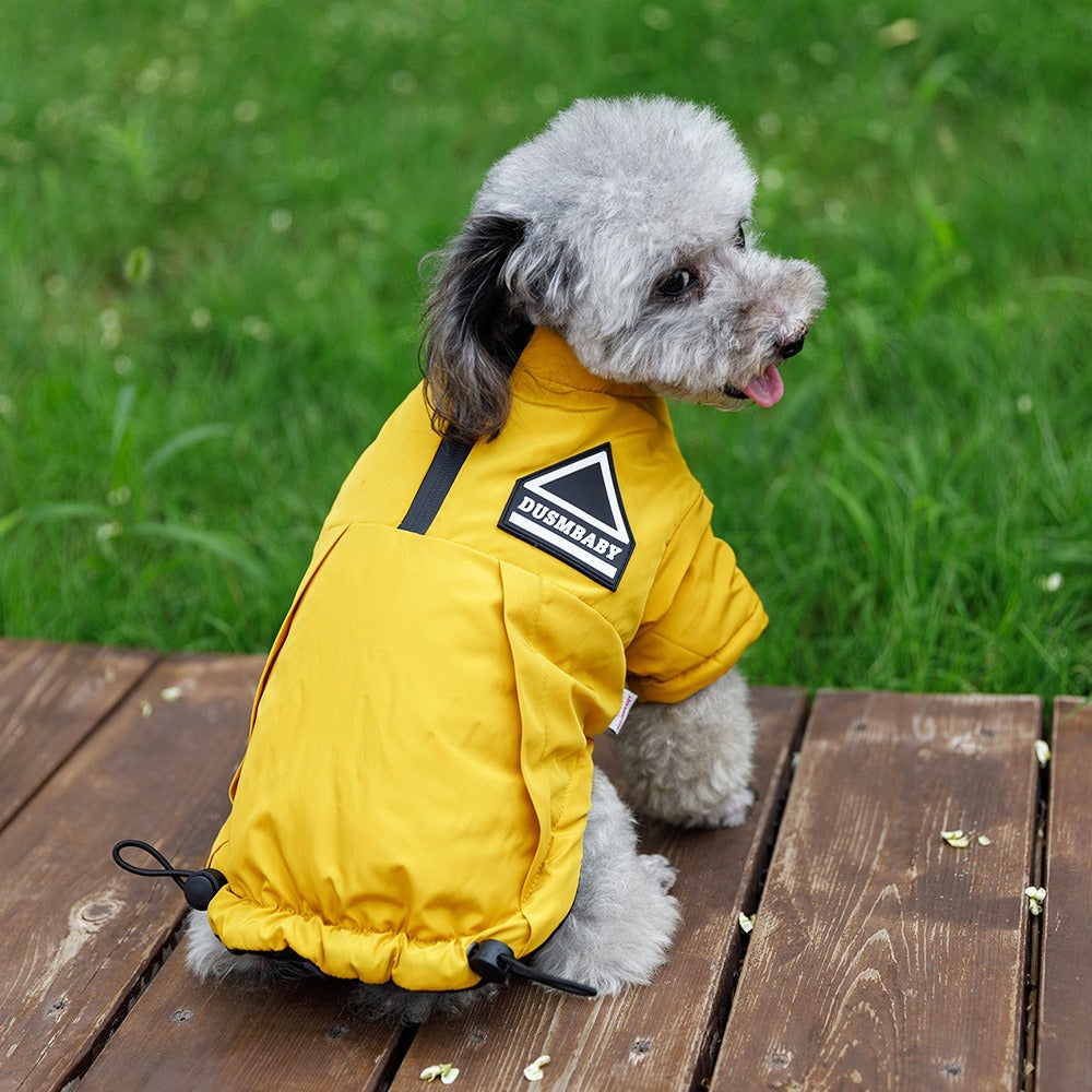 Ropa para perros, cálida y gruesa, para otoño e invierno, de dos patas, para osos de peluche, Pomerania, Schnauzer, chaleco para perros pequeños