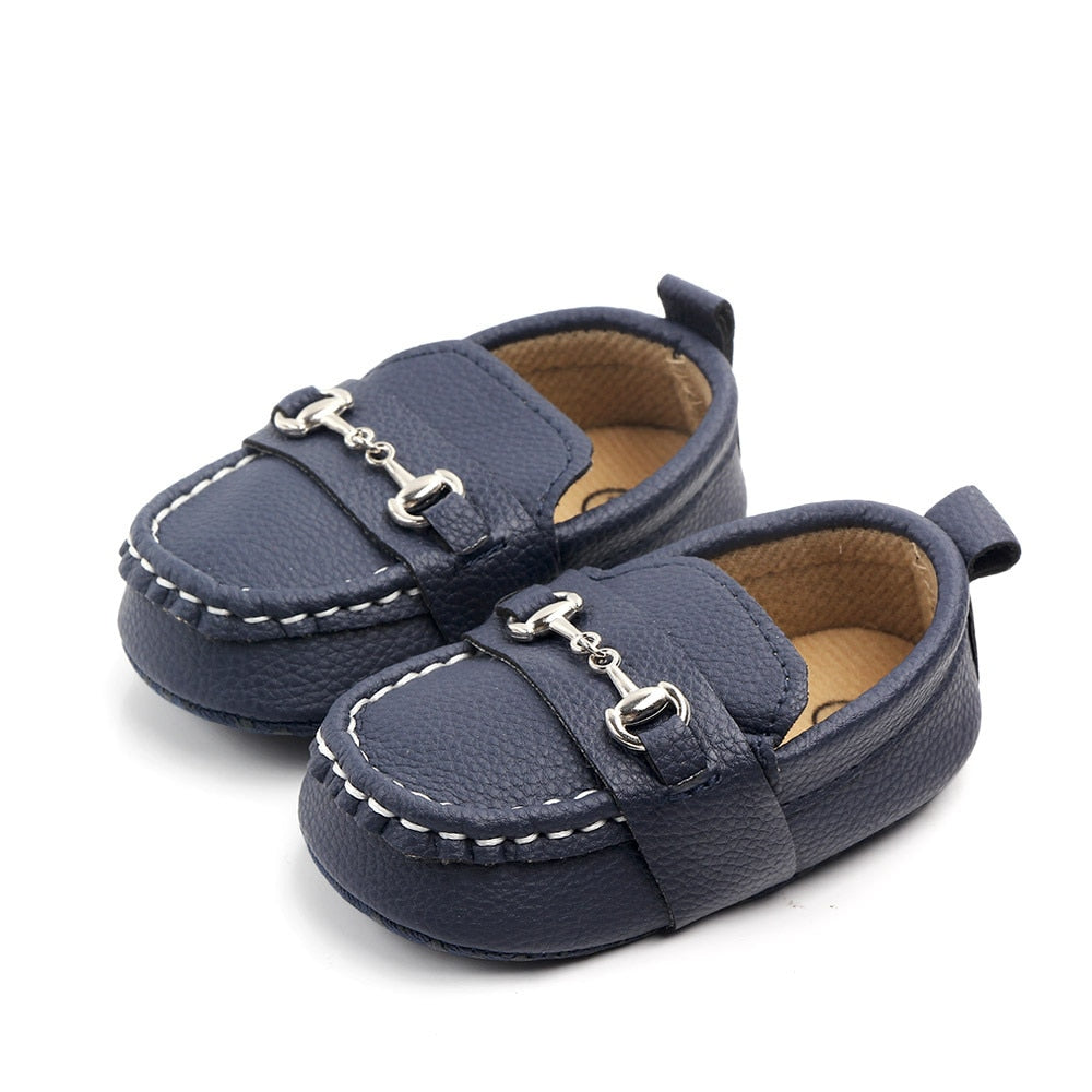 Zapatos de cuero para bebé niño, zapatillas para bebé, zapatos para recién nacidos, primeros pasos, calzado de suela blanda para bebés de 0 a 1 año 