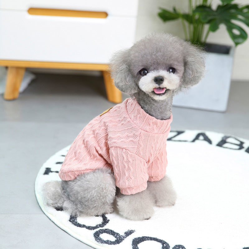 Pet Dog Clothing Autumn And Winter Clothing New Teddy Small Dog Pet Clothing Autumn And Winter Sweater