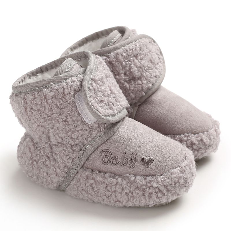 Zapatos de algodón para bebés, cálidos y para primeros pasos en invierno, bonitos zapatos para bebés, niños y niñas, zapatos de suela suave para interiores de 0 a 18 meses