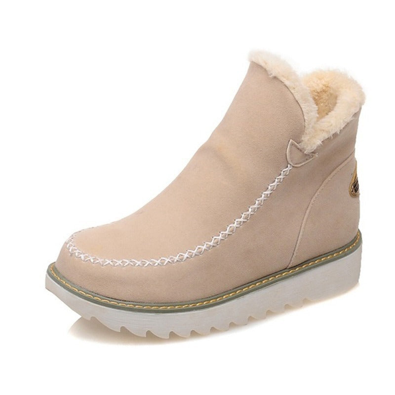 Nuevos zapatos de algodón de talla 43 para mujer, zapatos de invierno, botas de nieve