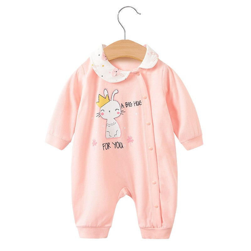 Body de bebé niña rosa bebé pequeña princesa Harper recién nacida lindo estampado de conejo Creeper