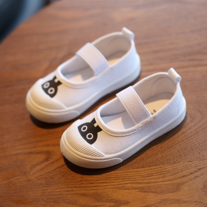 Nuevos zapatos de primavera y otoño para niños, zapatos de lona blancos, zapatos para bebés y niños, zapatos blancos antideslizantes, zapatos para niños, zapatos para niños 