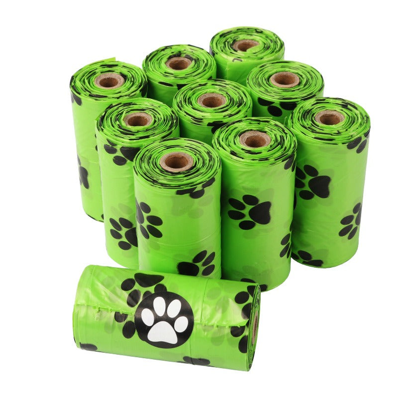 Bolsas para desechos de mascotas, biodegradables, de un solo rollo, para recoger excrementos de perros, recogedor de excrementos de mascotas