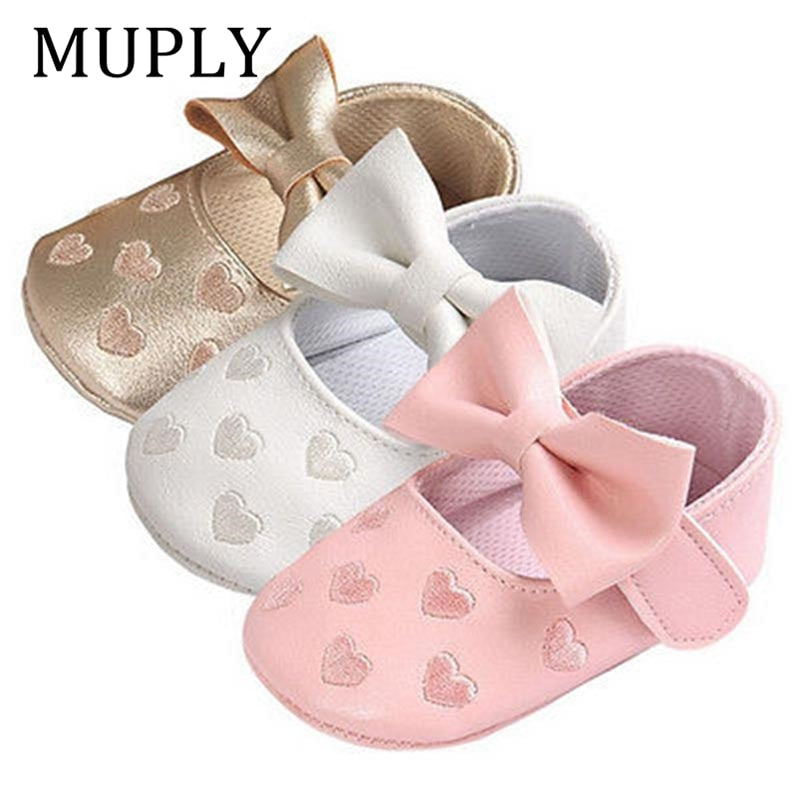 Baby PU Leather Baby Boy/Girl Moccasins Moccs Shoes Bow Fringe Soft Soled Non-slip Footwear Crib Shoes