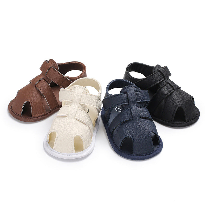 Zapatos de bebé Verano Bebé Niño 0-1 Años Sandalias de color sólido Zapatos para niños pequeños