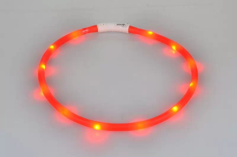 Collar luminoso para mascotas Collar para mascotas Carga USB Collar luminoso para perros Diy Collar de cuello LED Collar seguro para pasear perros