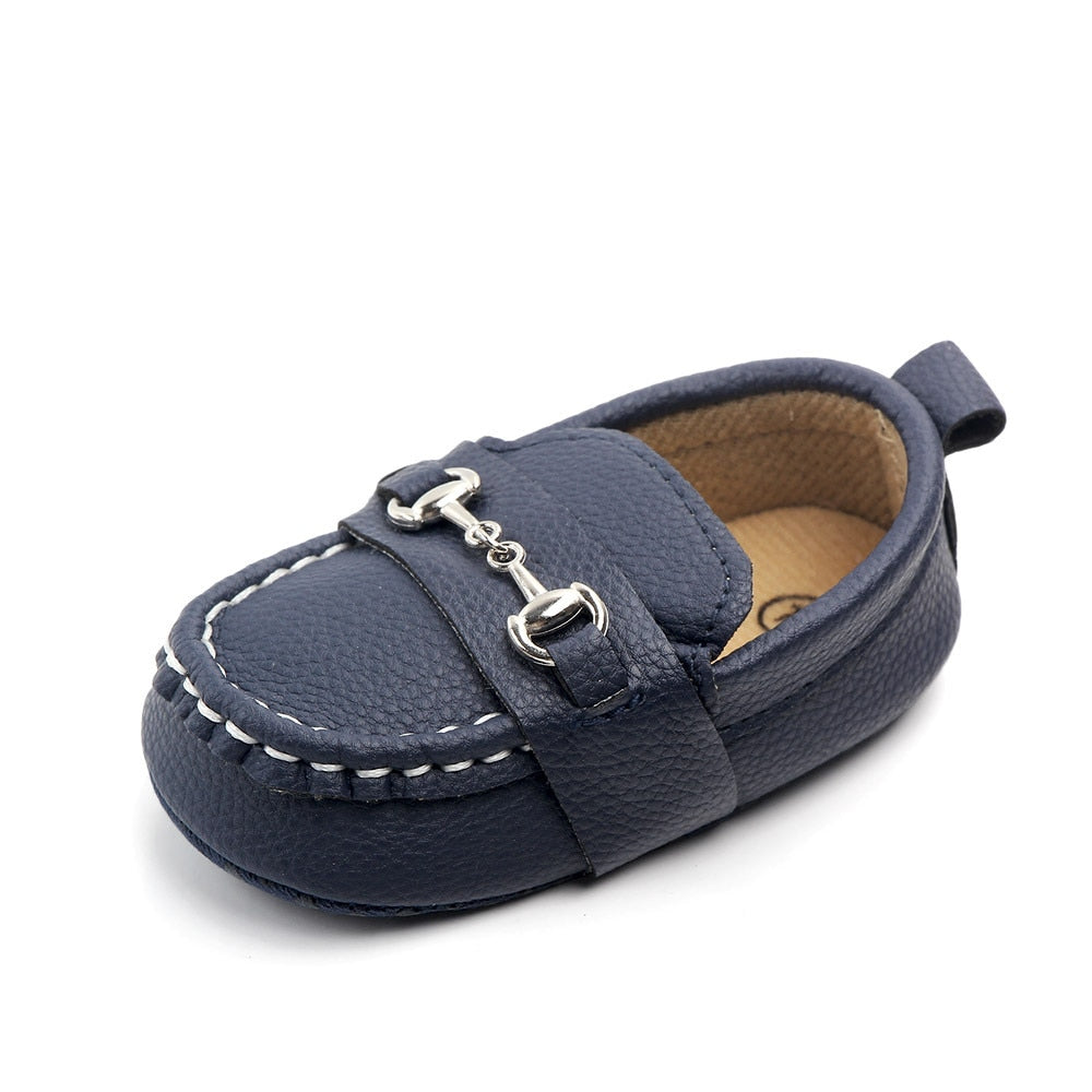 Zapatos de cuero para bebé niño, zapatillas para bebé, zapatos para recién nacidos, primeros pasos, calzado de suela blanda para bebés de 0 a 1 año 