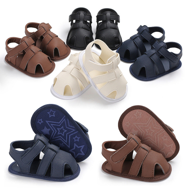 Zapatos de bebé Verano Bebé Niño 0-1 Años Sandalias de color sólido Zapatos para niños pequeños