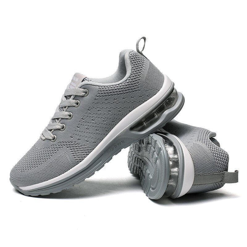 Zapatillas de running para hombre, ligeras y transpirables, zapatillas deportivas planas para mujer, zapatillas deportivas con amortiguación de aire, zapatillas deportivas para gimnasio para parejas 