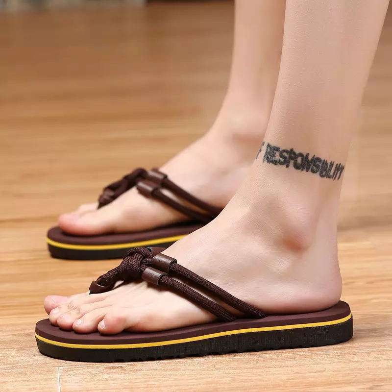 Summer New Men's Flip-Flops Summer Fashion Wear Trendy Sandals Beach Shoes Casual Non-Slip Sandals