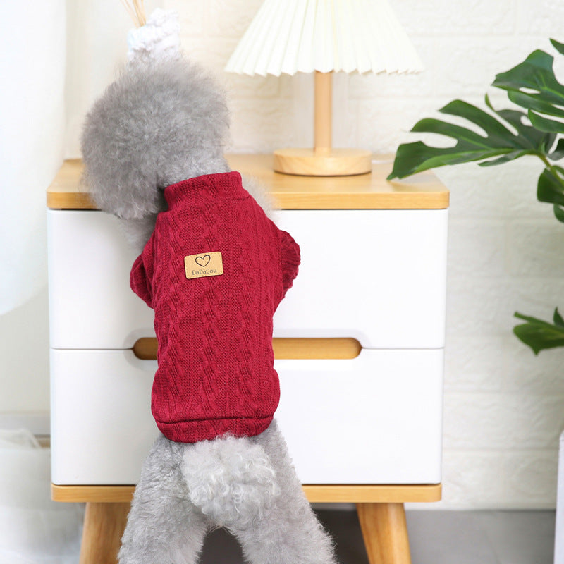 Pet Dog Clothing Autumn And Winter Clothing New Teddy Small Dog Pet Clothing Autumn And Winter Sweater