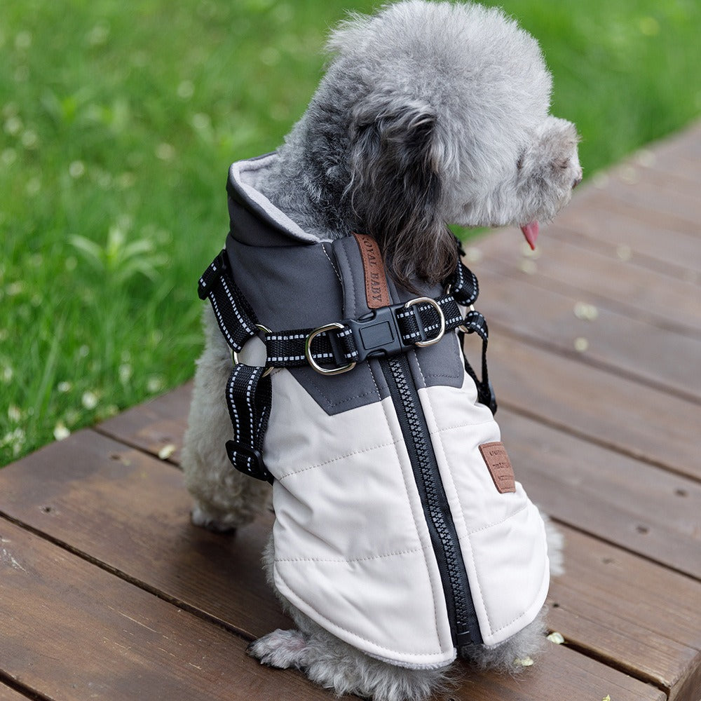 Ropa para perros, cálida y gruesa, para otoño e invierno, de dos patas, para osos de peluche, Pomerania, Schnauzer, chaleco para perros pequeños