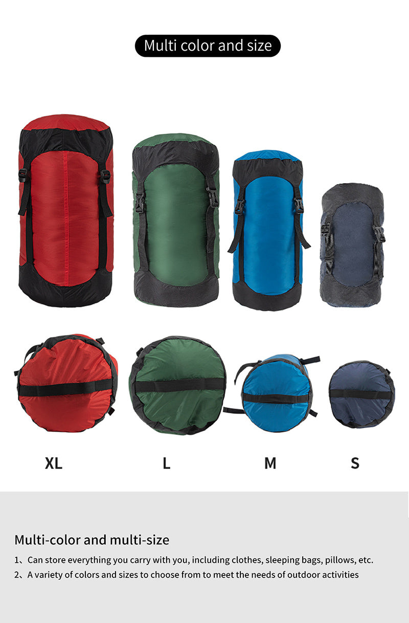 Camping and camping sleeping bag storage bag Lightweight capsule compression bag Travel clothing and miscellaneous storage bag 40D