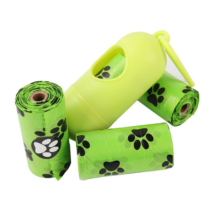 Bolsas para desechos de mascotas, biodegradables, de un solo rollo, para recoger excrementos de perros, recogedor de excrementos de mascotas