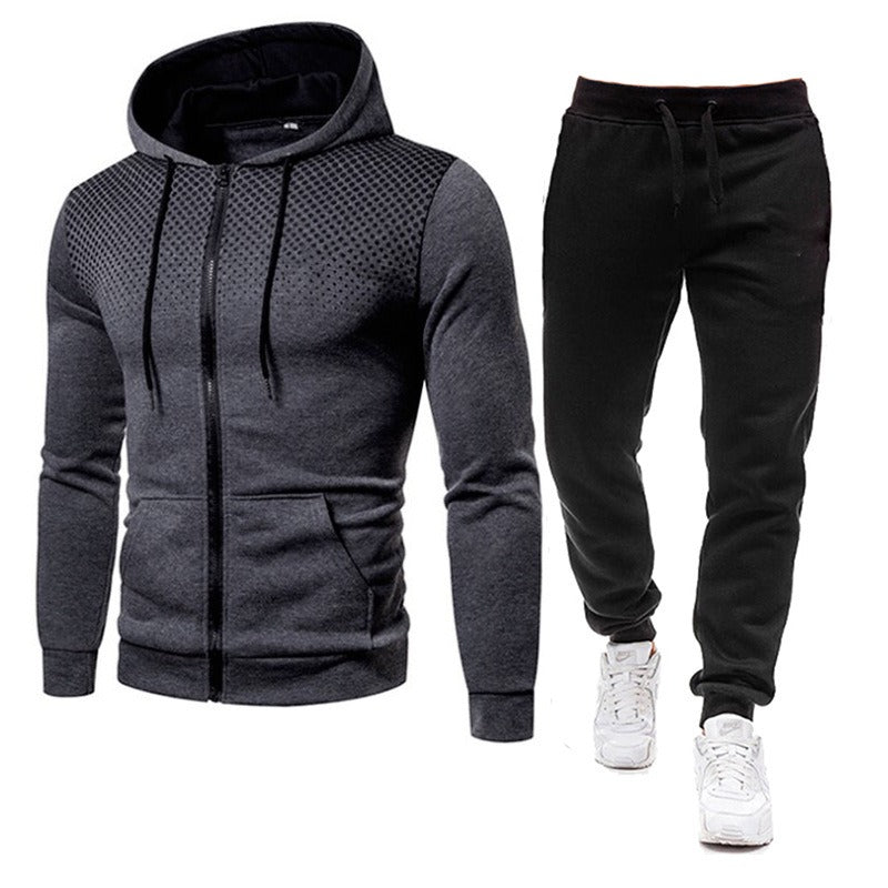 Pantalones de suéter de nuevo estilo para ropa deportiva y fitness para hombre, traje de otoño e invierno para hombre