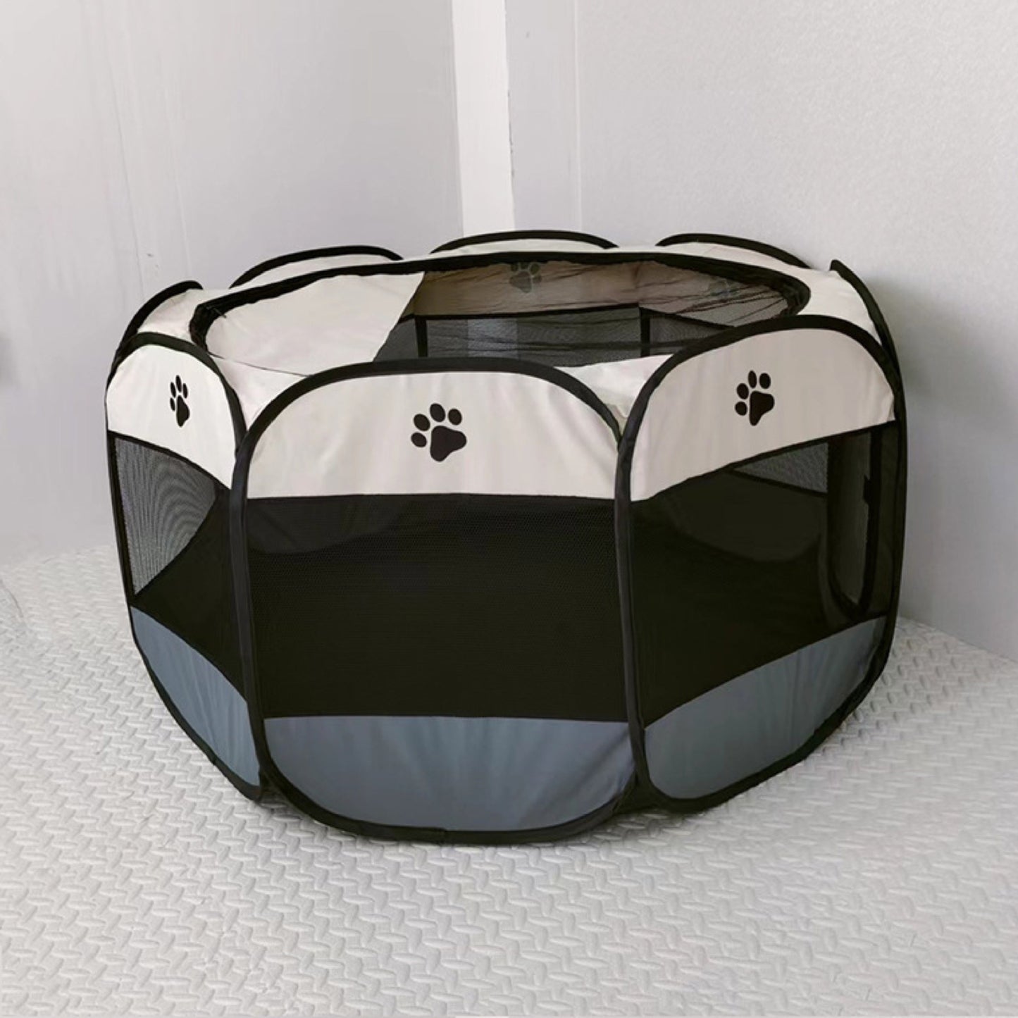 Nueva perrera para gatos, perrera para perros, jaula para mascotas octogonal desmontable y lavable, carpa impermeable de tela Oxford para perros, cerca octogonal