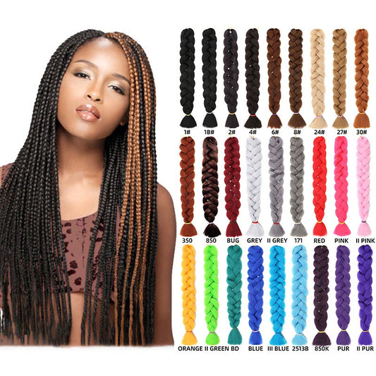 African Chemical Fiber Wig Large Braid Jumbo Braid Hair Dirty Braid High Temperature Yakis Braid